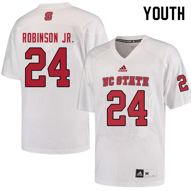 Youth #24 Nakia Robinson Jr. NC State Wolfpack College Football Jerseys Sale-Red - Click Image to Close